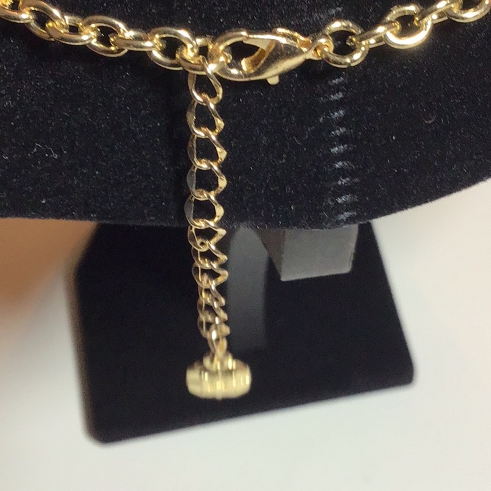 Monet green and gold necklace new - Picture 4 of 4
